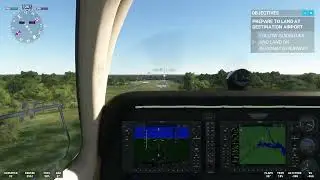 Decent landing in Microsoft flight simulator.