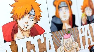 Drawing Vegapunk as Pain Akatsuki | One Piece X Naruto | ナルト ワンピース