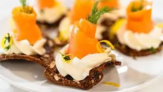 Elevate Your Party with Smoked Salmon and Herb Canap&eacute;s with Thyme