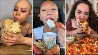 Tiktok mukbang compilation | EXTREMELY Hungry