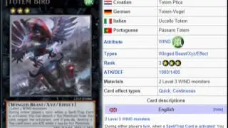 YuGiOh 101: Card Review: Totem Bird