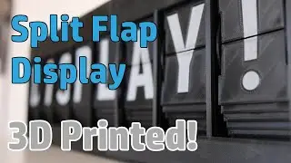 Полностью напечатанный на 3D-принтере дисплей Splitflap