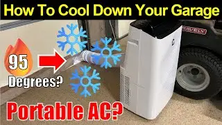 ❄️ How To Cool Down Your Garage ❄️ Portable Rolling AC by GARVEE