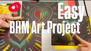 How to Draw Heart for Black History Month - EASY for kids any age !!! #art #drawing 