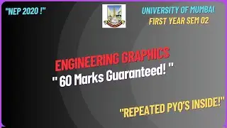 🔥 Mumbai University Engineering Graphics Paper Pattern 2025 📚 | 60 Marks + Repeated PYQs 🎯