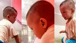 Cute Babie Playing Slide Fails at Playground | Funny Baby Videos