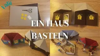 KLEINES HAUS BASTELN AUS PAPIER [ ANLEITUNG ]