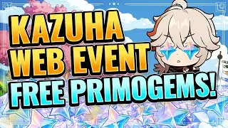 NEW Kazuha Web Event! (FREE 40 PRIMOGEMS!) WALLPAPER INCLUDED! Genshin Impact Inazuma Crafting Boat
