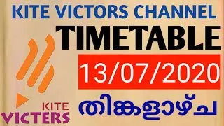 JULY 13 MONDAY KITE VICTORS ONLINE CLASS TIMETABLE