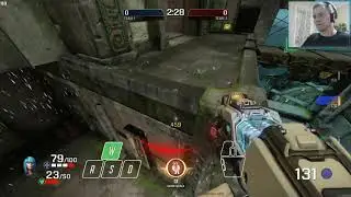 Триксы и распрыжка в Quake Champions от дефрагера w00dy: TEMPEST SHRINE #09