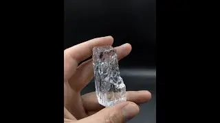 Halite crystal, salt crystal, transparent sample 53 g. - Donbass, Ukraine