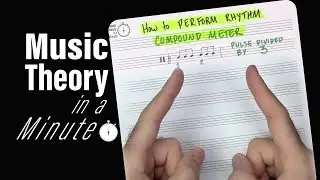 How to PERFORM RHYTHM | Compound Meter | Music Theory in a Minute Ep. 25