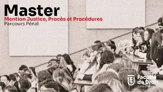 MASTER  Justice procès et procédures  -  Parcours Pénal
