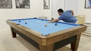 9 Ball Run Out 38 | 9&rsquo; Diamond Pool Table