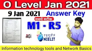 Answer key Jan 2021 M1-R5 | 09/jan/2021 | O level exam answer key | IT TOOLS ANSWER KEY 20201
