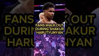 Fans Walk Out on Shakur Stevenson  vs Artem Harutyunyan Fight