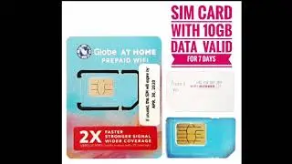 Globe at Home Sim Card with 10Gb Valid for 7 Days Activation Registration Guide