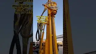 Photovoltaic spiral pile driver with multiple uses and high efficiency #excavator #automobile