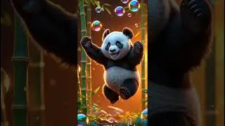 Panda Plays in a Bubble Wonderland 🐼