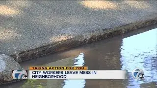 City workers leave mess in neighborhood