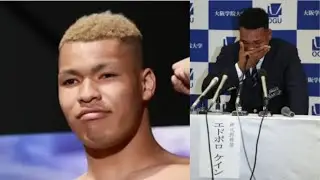 Эд Поло Кинг, боец ​​ростом 204 см, участвующий в соревнованиях RIZIN, / Пресс-конференция Эда По...