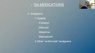 Anesthesia Medications and PeriAnesthesia Considerations