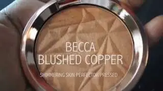 BECCA Cosmetics Blushed Copper Limited Edition Shimmering Skin Perfector Pressed Swatches!