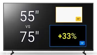 55 vs 75 Inch TV Side-by-Side Size Comparison: Big Difference!