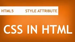 How to write inline CSS in HTML | Style attribute in HTML
