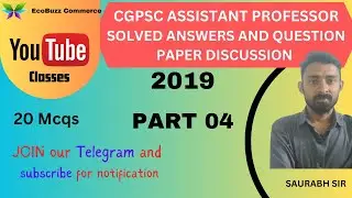 CGPSC ASSISTANT PROFESSOR EXAM ANALYSIS PART 4