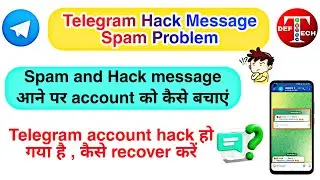 Telegram Hack Message Spam Fix | Account Safe Kaise Kare 🔐 | Telegram hack account recovery