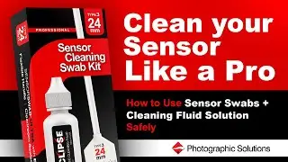 Photographic Solutions - Sensor Cleaning Swab Kit Optic Cleaning Fluid + SensorSwab&reg; ULTRA