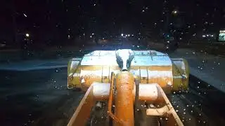 Case 621b Pushing Snow