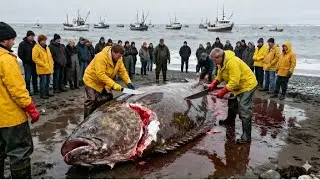 Ocean Overload! European Fishermen Haul MILLIONS of Giant Halibut by Longline