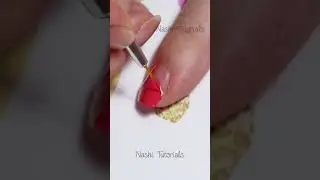 Easy Summer Negative Space Nail Art Quick Tutorial #shorts
