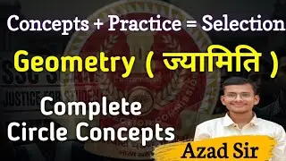 Circle । miscellaneous Concepts Practice। Concepts + Practice = Selection । CGL, 2025 । #azadsir