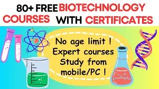 FREE BIOTECHNOLOGY COURSES WITH CERTIFICATES ✅ | FREE BIOTECHNOLOGY COURSES IN TAMIL