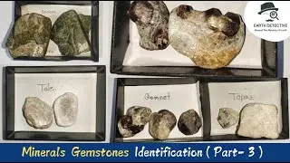 Garnet, Talc, Epidote, Topaz Minerals Identification | Gemstone, Mineral & Rock in Geology