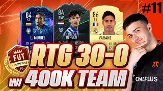 30-0 ON THE ROAD TO GLORY WITH A 400K TEAM ON FIFA 21 FUT CHAMPS!! Ep 11