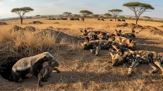 The Relentless Fight for Survival: Honey Badger and Wild Dogs | WILDLIFE DOCUMENTARY