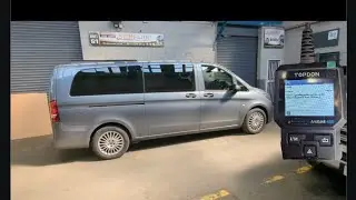 Mercedes Vito OBD diagnostic port location and error code for EML Engine management warning light