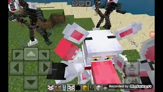 construindo o fnaf 2 no minecraft no mundo do restaurante do freddy
