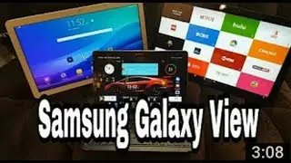 Watching YouTube on my BIG Samsung Galaxy View 18.4