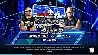 WWE 2K24  Carmelo Hayes Vs Vin Diesel  