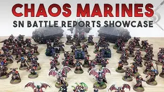 SN BATTLE REPORTS Custom Chaos Space Marines Warband Army Showcase by Siege Studios