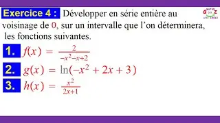 Exercice corrigé. Développement d'une fonction en série entière