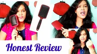 Vega Hair Paddle brush Review tamil|Dangle free straight Hair|Affordable hair brush|styles|vidyale