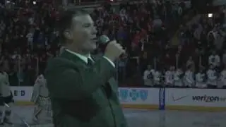 A night in the life of Jim Cornelison, the Chicago Blackhawks