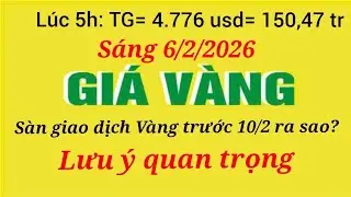 Giá vàng hôm nay 9999 ngày 6 tháng 2 năm 2026- GIÁ VÀNG NHẪN 9999- Bảng giá vàng sjc, 24k 18k
