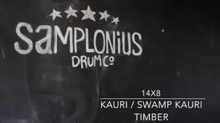 Drum Spotlight - 14x8 Kauri w/ Swamp Kauri Timber - Samplonius Drum Company